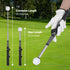 Retractable Golf Swing Training Aid – Portable Grip Trainer with Click Sound, Ideal for Right Hand Practice