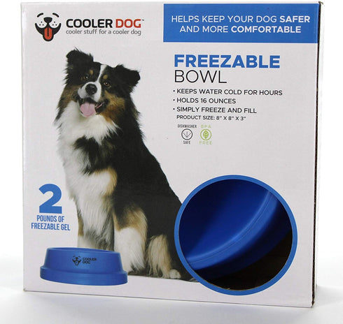 Freezable Dog Bowl - Dog Dish Water Cooler for Pets