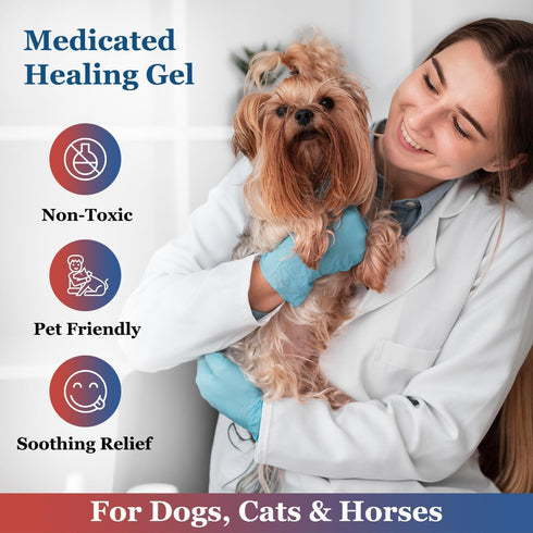 Solva-Ker Gel Moisturizer for Pet's Cracked Nose and Paws, Dry Nose and Paw Soother, Greaseless Healing Balm