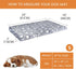 VANKEAN Reversible Cool and Warm Dog Bed Mat for Crates - Stylish Pad with Waterproof Inner Linings, Removable Cover