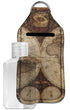 Vintage World Map Hand Sanitizer & Keychain Holder - Large