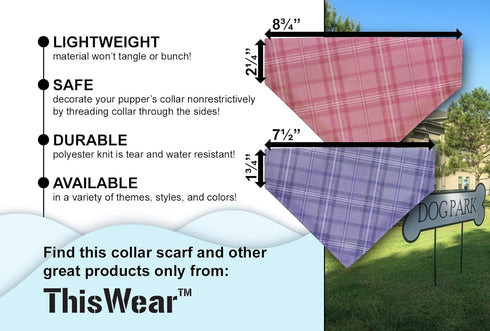 ThisWear Pride Dog Accessories Rainbow Dog Clothes, Pride Flag Scarf for Smaller Dogs