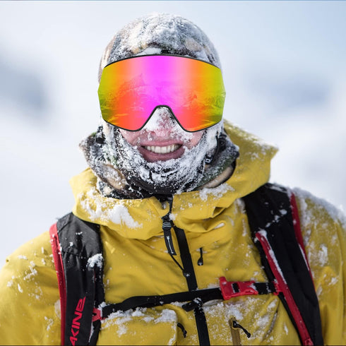 FMY Ski Goggles for Men, Women & Youth - Anti Fog UV400 Protection for Snowboard Skiing