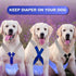 2 Saintrygo Pcs Dog Suspenders for Diapers Female Male Belly Bands Canine Harness Keep Diaper on Your Pet for Small