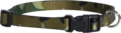 Guardian Gear Nylon Camo Dog Collar, Fits Necks 10" to 16", Green