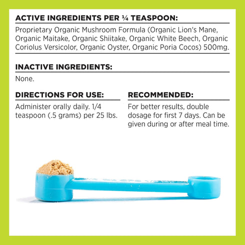 BIXBI Dog & Cat Clean Digestion Support, 2.12 oz (60 g) - All Natural Organic Pet Superfood