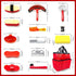 jhpsnpow 14PCS Set Horse Grooming Kit, Professional Brush Supplies for Bathing & Care, Mane Tail Curry Comb, Sweat