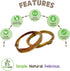 Nature Gnaws Bully Stick Rings for Dogs, 5 Count - Long Lasting Natural Beef Dog Chew Bones, Rawhide Free for