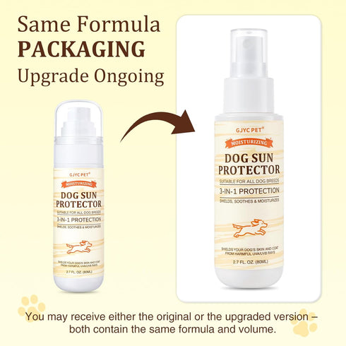 Dog Sun Protection Spray Lightweight, Oil-Based UV Shield for Sensitive Skin | Soothing & Moisturizing Formula