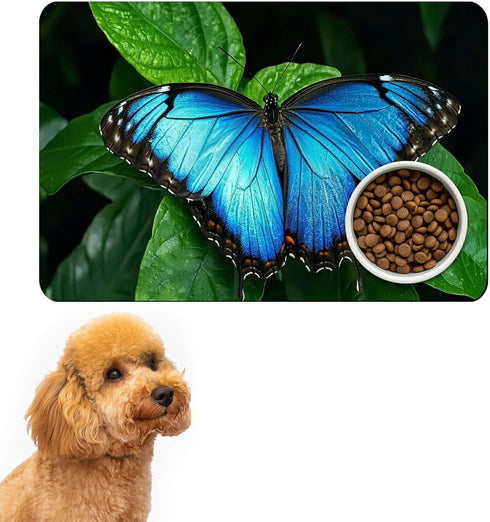 HEAKIERG Pet Bowl Mats for Food 19.6"x24", Cat Play Mat Pet Feeding Rug