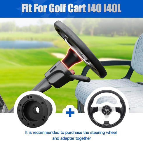 NOKINS Golf Cart Steering Wheel Adapter with Assembly Screws and Wrenches for EZGO Club Car Yamaha