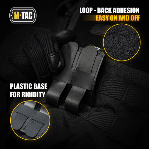 M-Tac Tactical Morale Patches Board with Hook and Loop Molle Attachment, 3.1 x 3.2 Inch