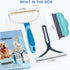 Dog Cat Hair Remover for Couch, 3PK Portable Reusable Pet Hair Remover for Carpet, Rug, Blanket, Clothes, Car Mat