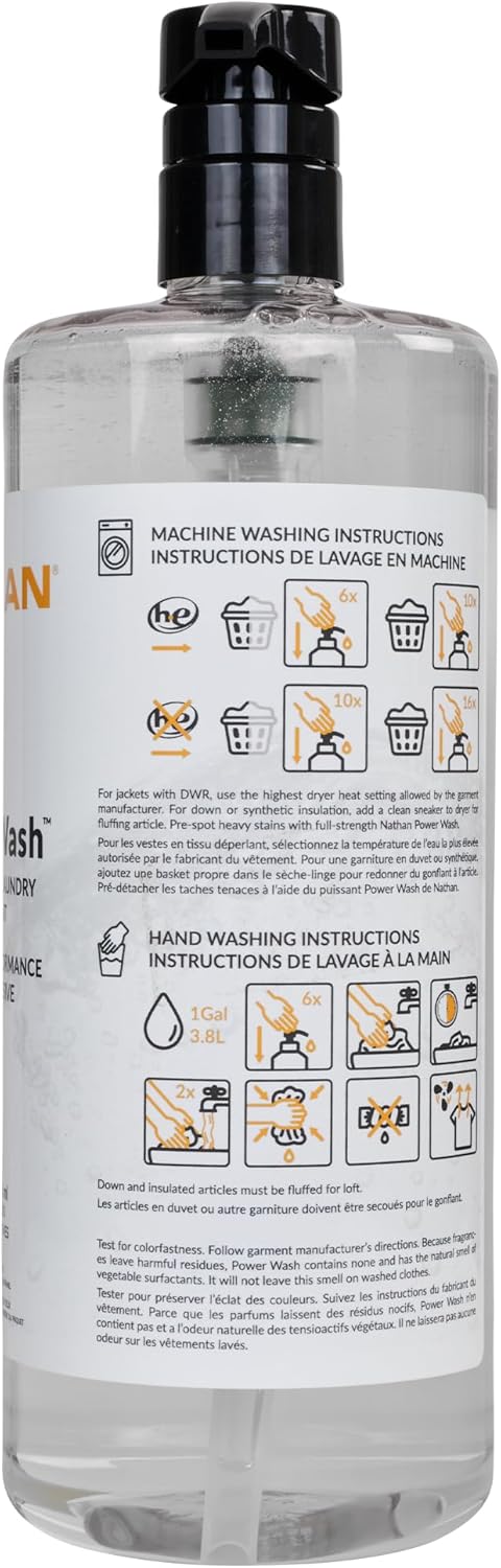 Natural Sport Detergent for Activewear - Nathan Power Wash