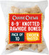 Canine Chews 8-9" XL Extra Large Rawhide Bone for Large Dogs Aggressive Chewers Savory Flavored 10 Pack (Chicken Flavor)