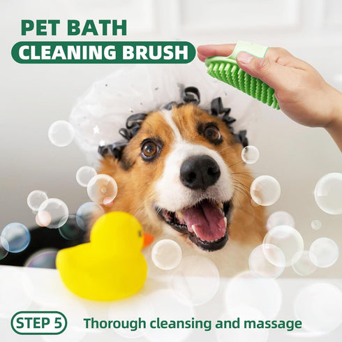 Dog Brush for Shedding, 7 PCS Grooming Brush Kit for De-furring, Slicker Brush, Undercoat Rake, and Nail Clipper