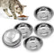5 PCS Cat Bowls Whisker Friendly, Shallow Wide Flat Stainless Steel Dishes, Dishwasher Safe