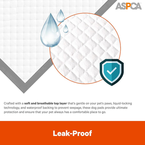50 Count 28 30)) ASPCA Scented Puppy Pads, Dog Training Pee Pads, Absorbent Potty for Dogs, Quick-Drying Leakproof