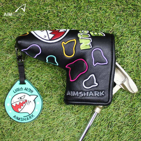 Nice Birdie Putter Cover, Blade Type Golf Head Covers in Black