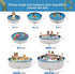 Dog Pool for Large Dogs - Portable Plastic Bathtub, Foldable Slip-Resistant Pool for Dogs (XL - 71'' x 12'')