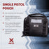 Vertx VTAC Soft Pistol Case, Tactical Gear Travel Accessories with Mag Holder, Black (F1 VTX5709)