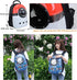 Pet Travel Carrier, Cat Dog Dome Space Capsule Backpack, Portable Waterproof Breathable Knapsack for Hiking (Blue/White)