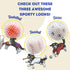 3.5" Squeaky Spiky Dog Balls 3 Pack - Premium Durable Non-Toxic Rubber, Double Layered for Added Toughness, Great for Medium to Large Dogs