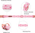Lionheart glory Valentine's Day Dog Collar, Pink Hearts Adjustable Heavy-Duty Collars for Small Cute Female Pets