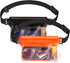 UNBREAKcable Waterproof Phone Pouch with Adjustable Waist Strap- 2 Pack, SGS IP68 Waterproof Waist Bag
