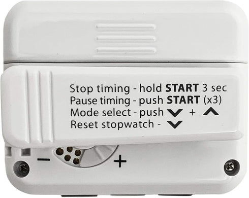 Gymboss Plus Interval Timer and Stopwatch - Hardcoat White/Black
