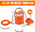 Water Rescue Throw Bag with 50FT Rope, High Visibility Emergency Rescue Rope for Kayaking