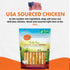Canine Naturals Chicken Recipe Chew, Rawhide Free Dog Treats, Made From USA Raised Chicken, 10 Count of 5 Inch Stick