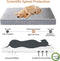WNPETHOME Orthopedic Dog Beds for Large Dogs, Extra Large Waterproof Bed with Removable Washable Cover, Anti-Slip