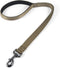 Short Dog Leash with Padded Handle, Heavy-Duty Clip & Nylon Webbing - 12/18/24 Inches for Large/Medium Dogs (Military