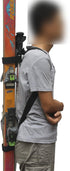 YYST Ski Tote | Backpack Carrier for Skis and Poles | Ski and Pole Carry Sling Strap - Free Your Hand!