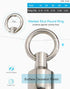Saltwater Heavy Duty Ball Bearing Swivel Set, Fishing Snap Swivels for Big Game Tackle Spinner Connector