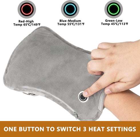 Hand Warmers Rechargeable, 10000mAh Electric Heated Gloves Power Bank with Double-Sided Heating for Hunting Camping
