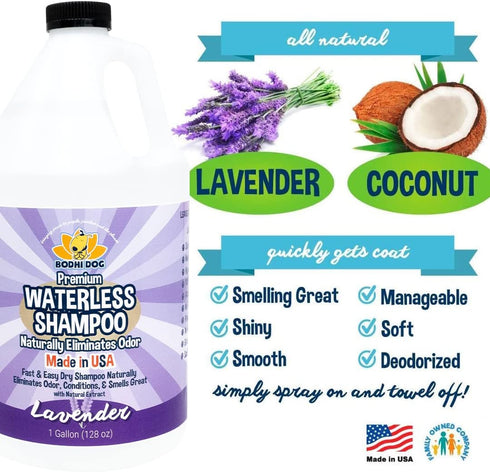 Bodhi Dog Waterless Shampoo | Natural Dry Shampoo for Dogs or Cats | Neutralizes Pet Odor | No Rinse Required | Vet
