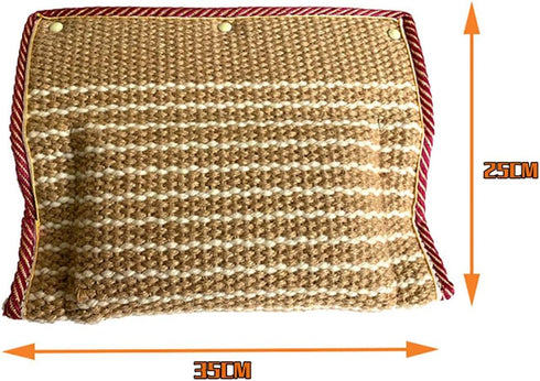 Dog Bite Pillow Jute Wedge Tug Toy - Training Sleeves with 3 Comfortable Handles for K9 Schutzhund Work