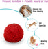 SPOT Wool Pom Poms Cat Toy - Interactive Catnip Wool Balls for Cats and Kittens to Bite, Swat and Chase, 4 pcs, 1.5 inch