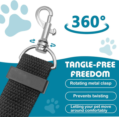 TYTDOUTER 2 Pack Adjustable Dog Seat Belt for Car, Pet Safety Belts for Vehicles, Heavy-Duty Nylon Puppy Harness