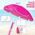 1 Pack 220lbs,Pink Heavy Duty Steel Beach Chair,Beach Chair with Umbrella,Outdoor Folding Chair High Strength Cleanable