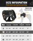 Dog Harness No Pull, Black M, Military Dog Vest with Handle & Molle, Adjustable Reflective Tactical Harness for