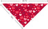 Valentines Dog Bandana, Holiday Cat Bandana Heart, 2 Pack Scarfs for Small Medium Large Pets