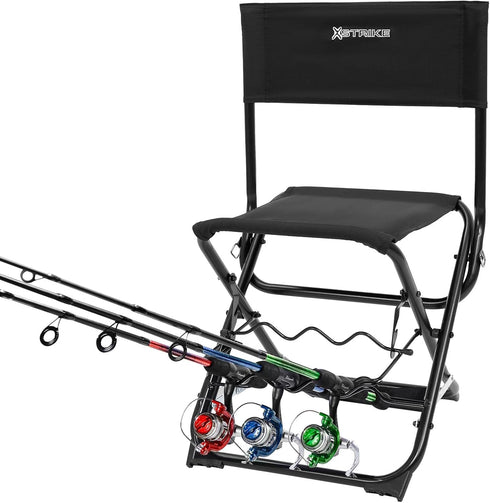 X Strike Portable Fishing Chairs Outdoor Folding Stool for Adults Portable Camping