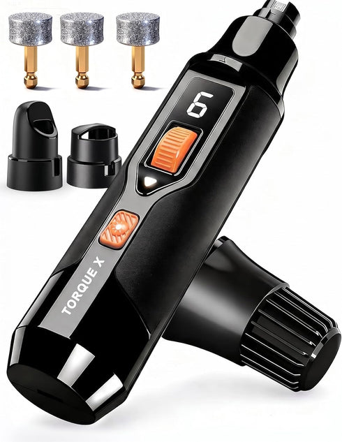 Naigrins Torque X +30% Power Professional Dog Nail Grinder - Ultra-Quiet 30dB Dog