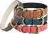 Classic Leather Dog Collar, Adjustable Heavy Duty Pet Collars for Small Medium Large Dogs, Padded Soft and Strong