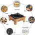 Jerliflyer Alcohol Wood Stove, Japanese Portable Stove for Outdoor Picnic, Soup Pot, Roasting Pan, Kettle
