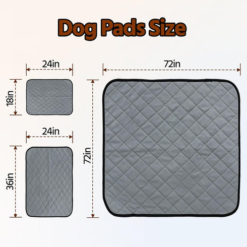 Soutng Holden (18x24(4 Pack)) Washable Pee Pads for Dogs,Waterproof Dog Training Pads,Playpen Mat,Non-Slip Potty