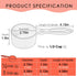 SUPERDESIGN ½ Cup Dog Food Scoop, Cat Food Scoop, Ice Scoop, Plastic Measuring Cup for Canisters and Freezer